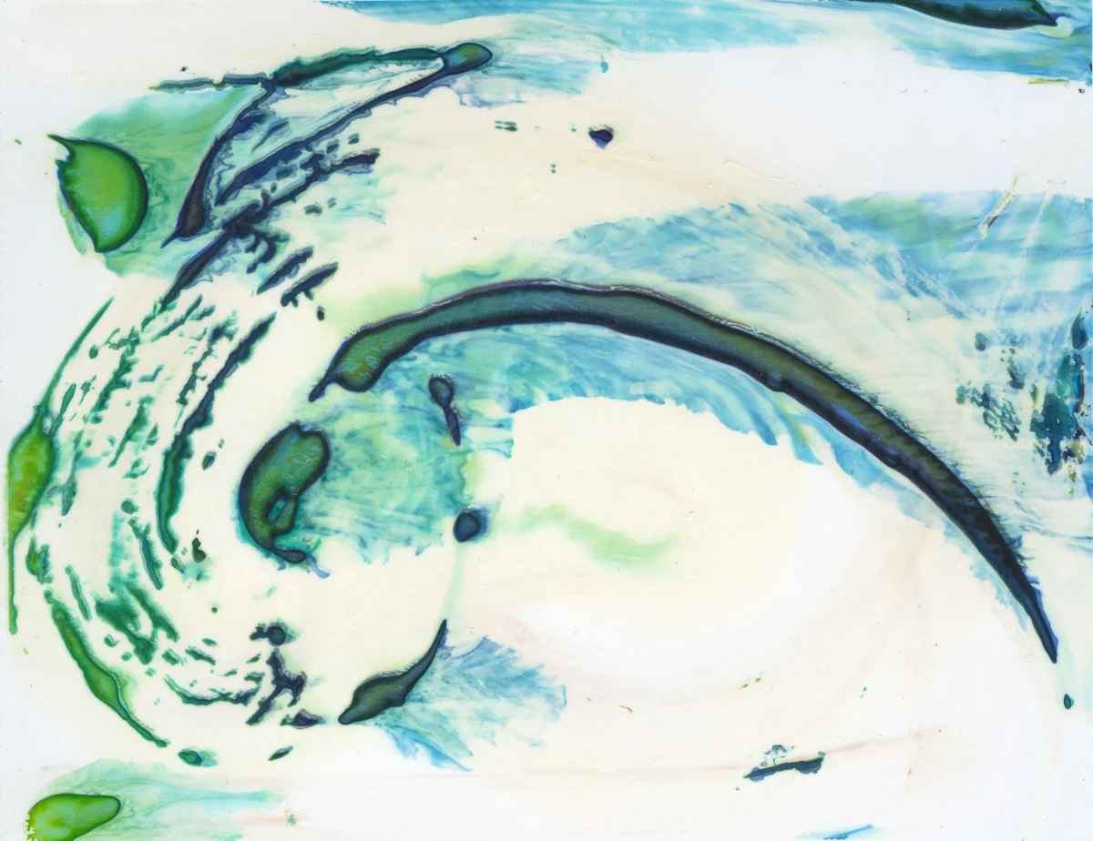 Polaroid emulsion paintings