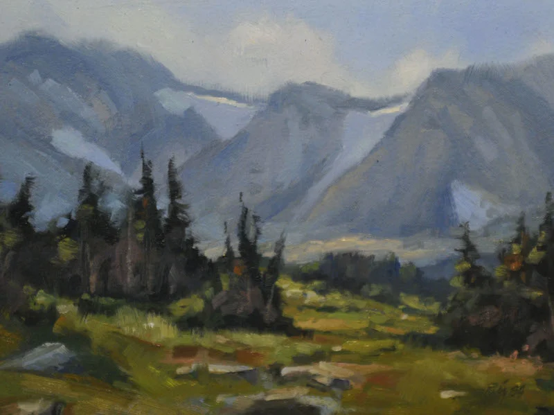 High Sierras , Oil on Panel, 6"x 8"