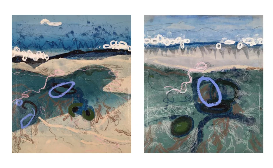 Aerial View Diptych