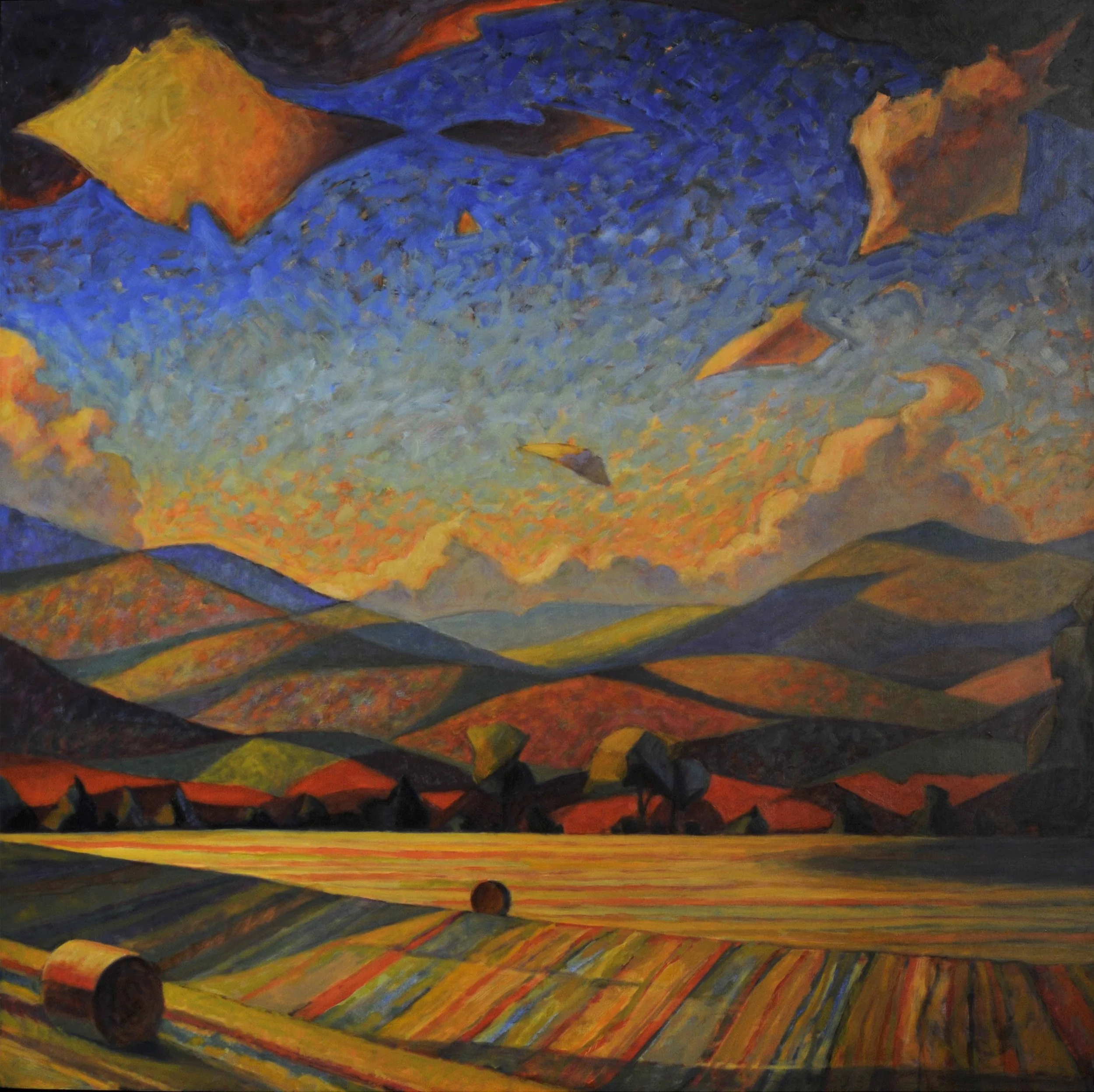 Pastoral with Haybales