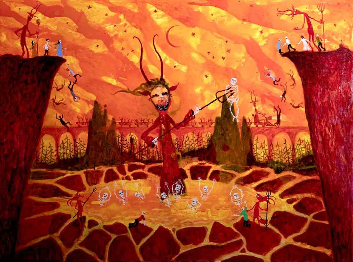 The Devil Burning the Wicked