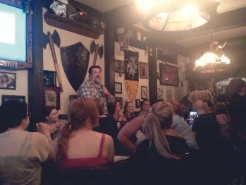 Crazy guy talking