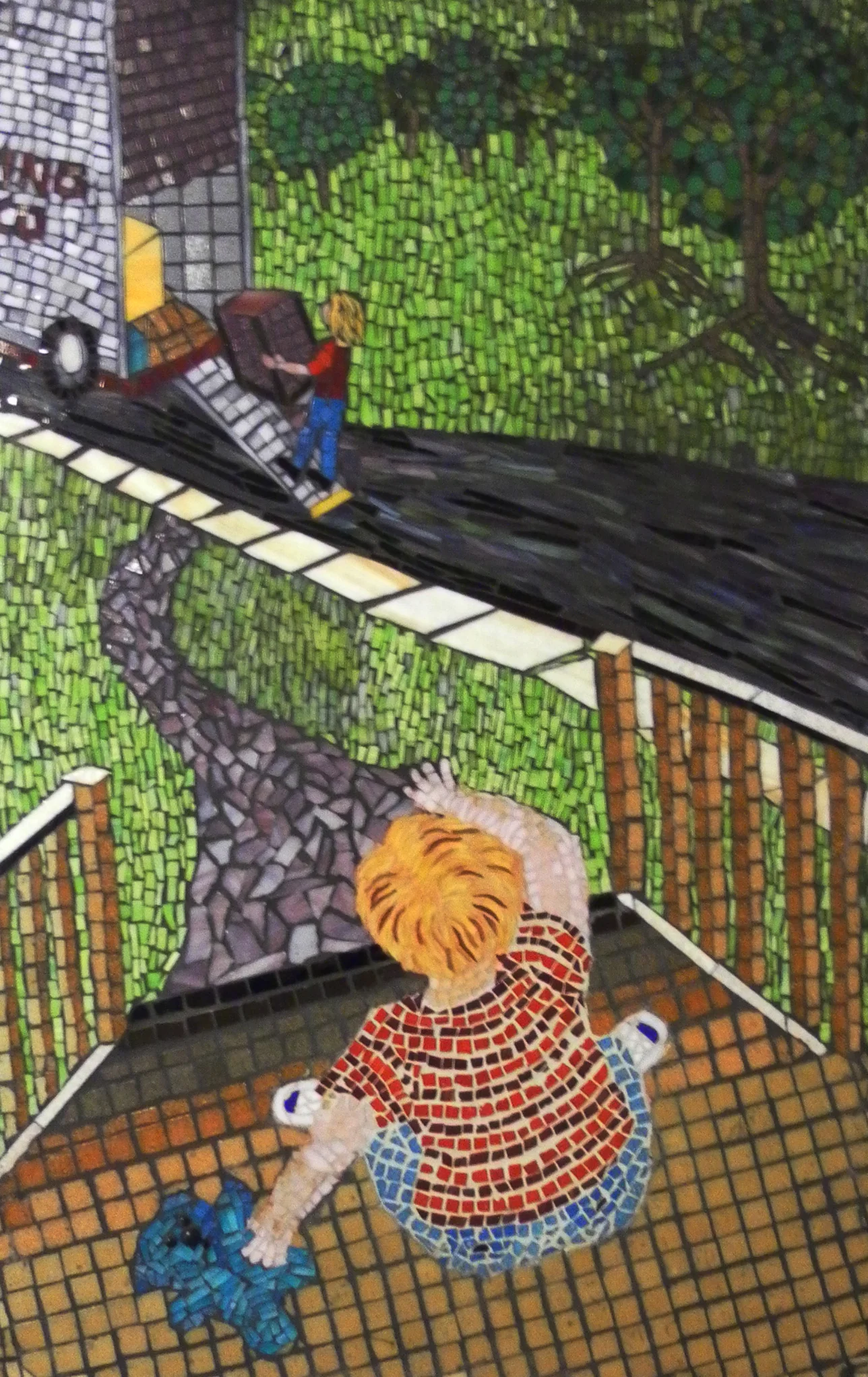 Mom's Leaving Home - Mosaic by Roslyn Zinner