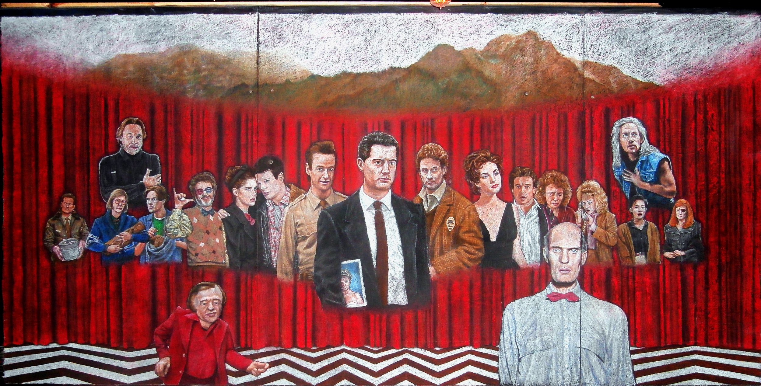 Twin Peaks Chalk Mural