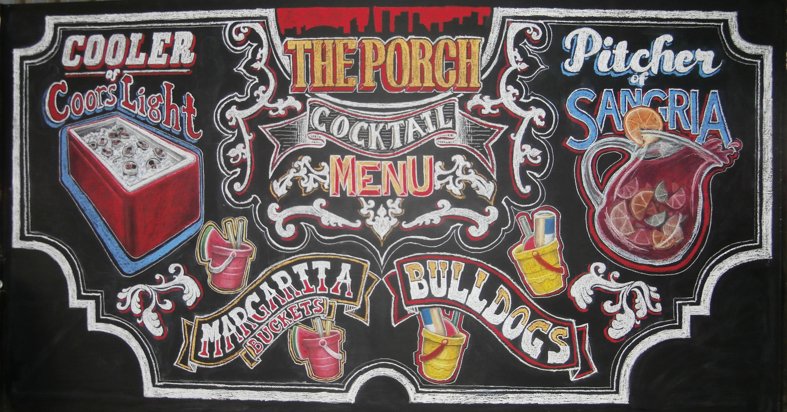 The Porch menu