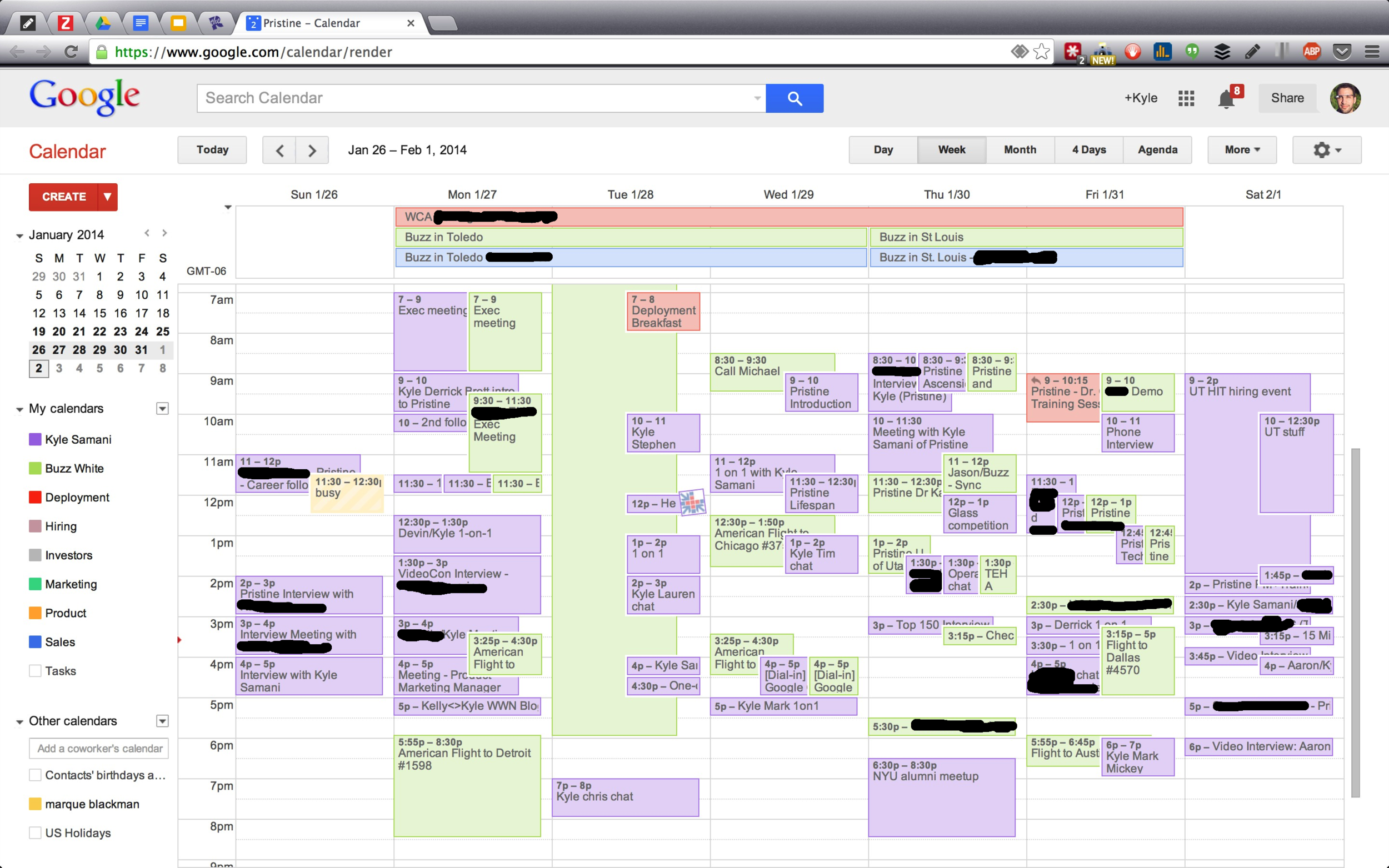 Crowdsourced Calendar Management — Kyle Samani