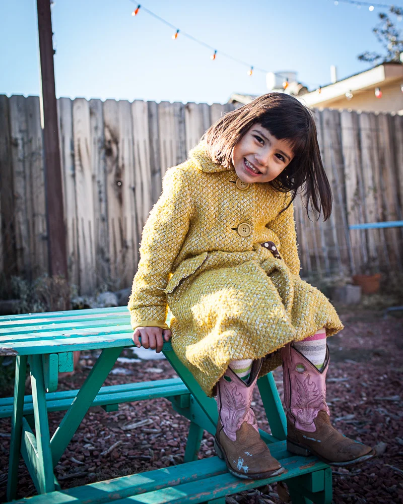 Young girl in Alpine, Texas