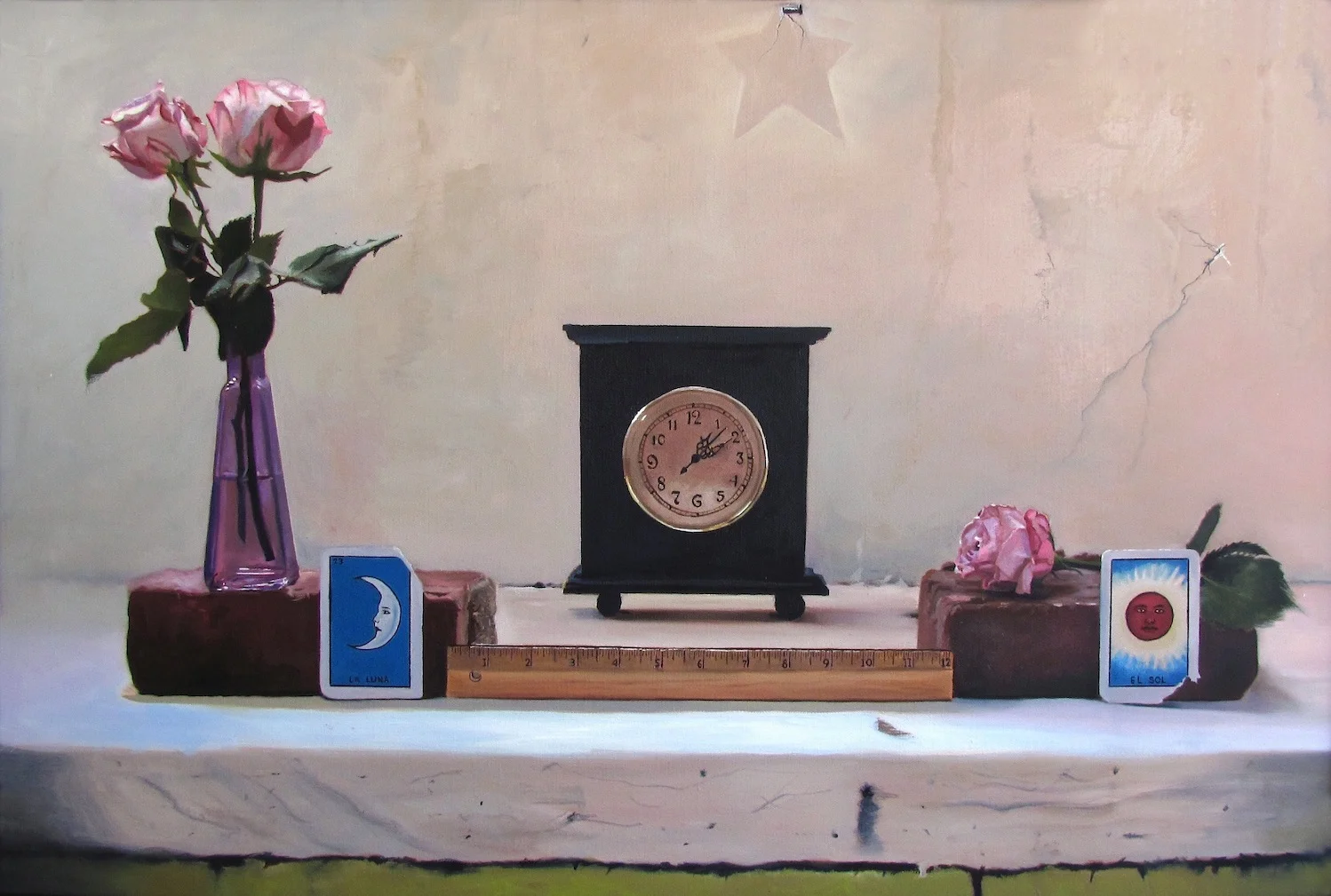    El Lenjuage Del Tiempo  oil on linen 20 x 30  