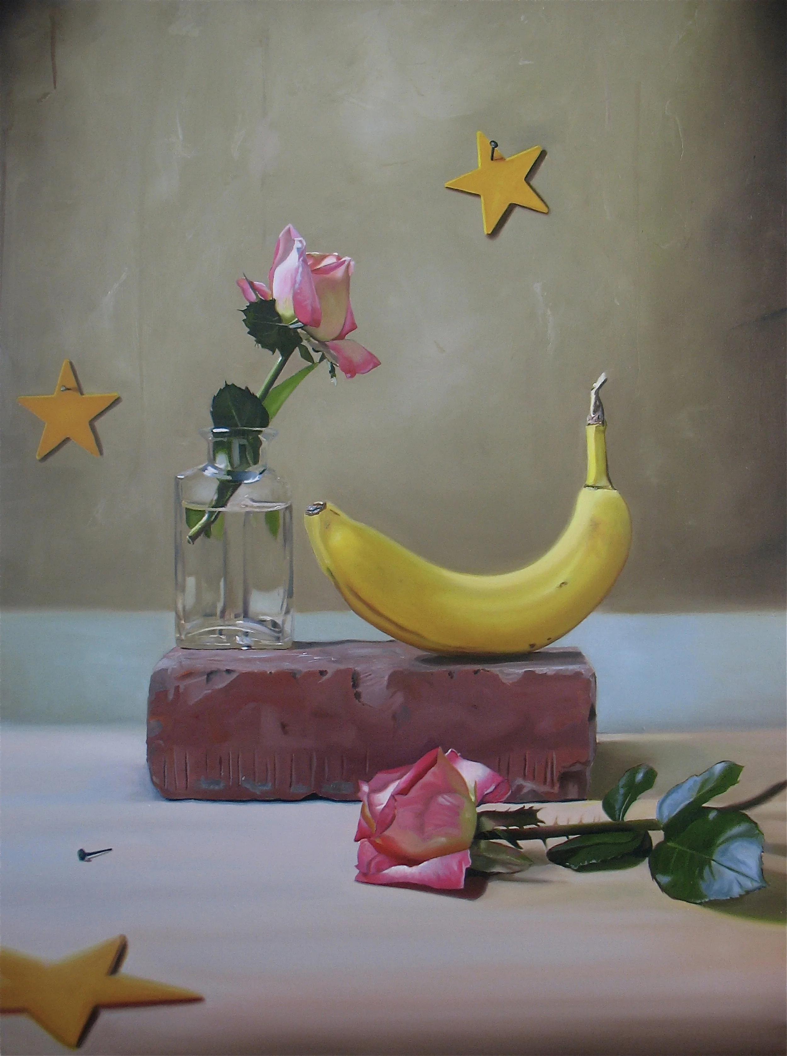 Sleeping on the edge of the world oil on linen 30 x 40