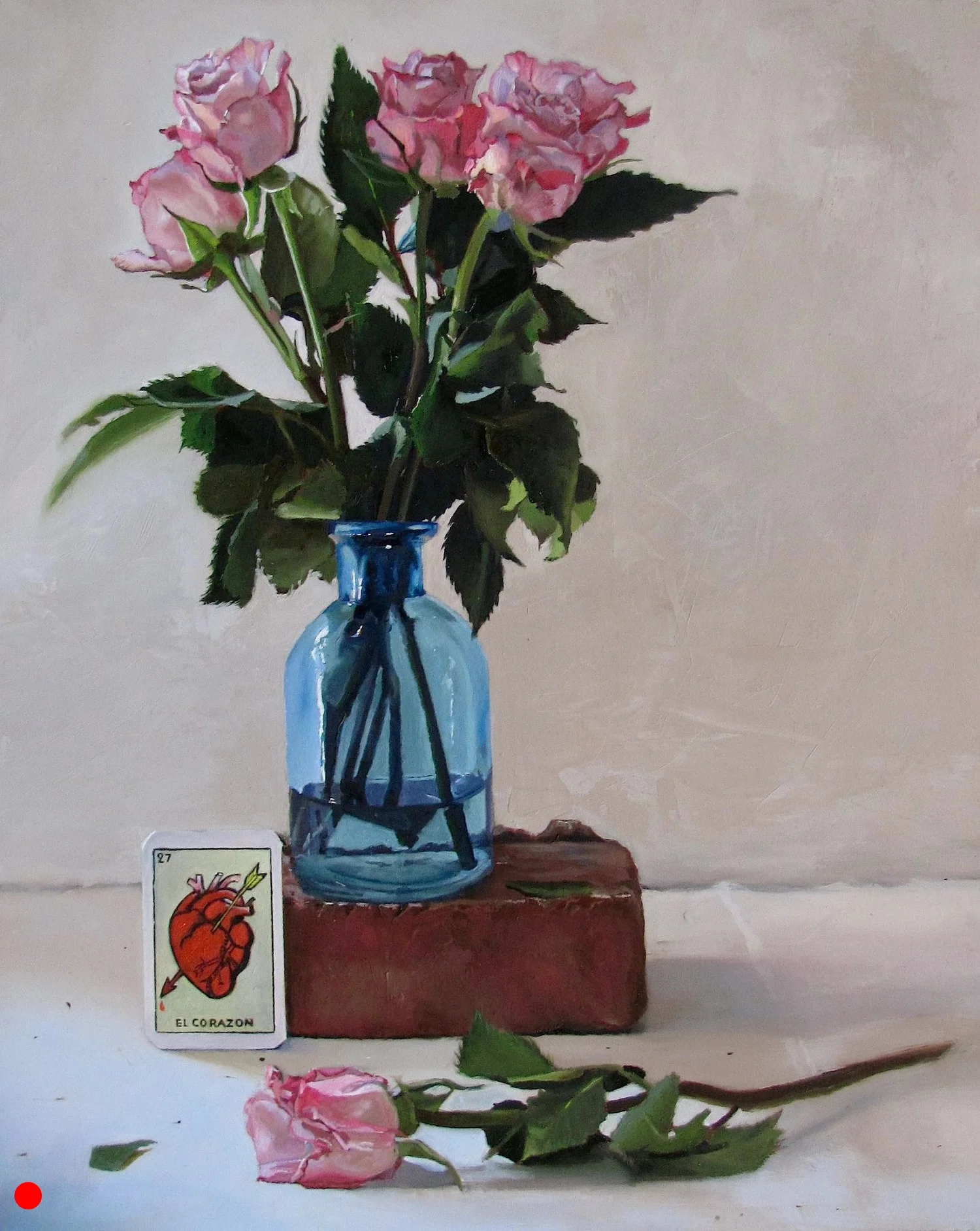   Corazon Azul &nbsp; 16 x 20 oil on wood panel  sold 