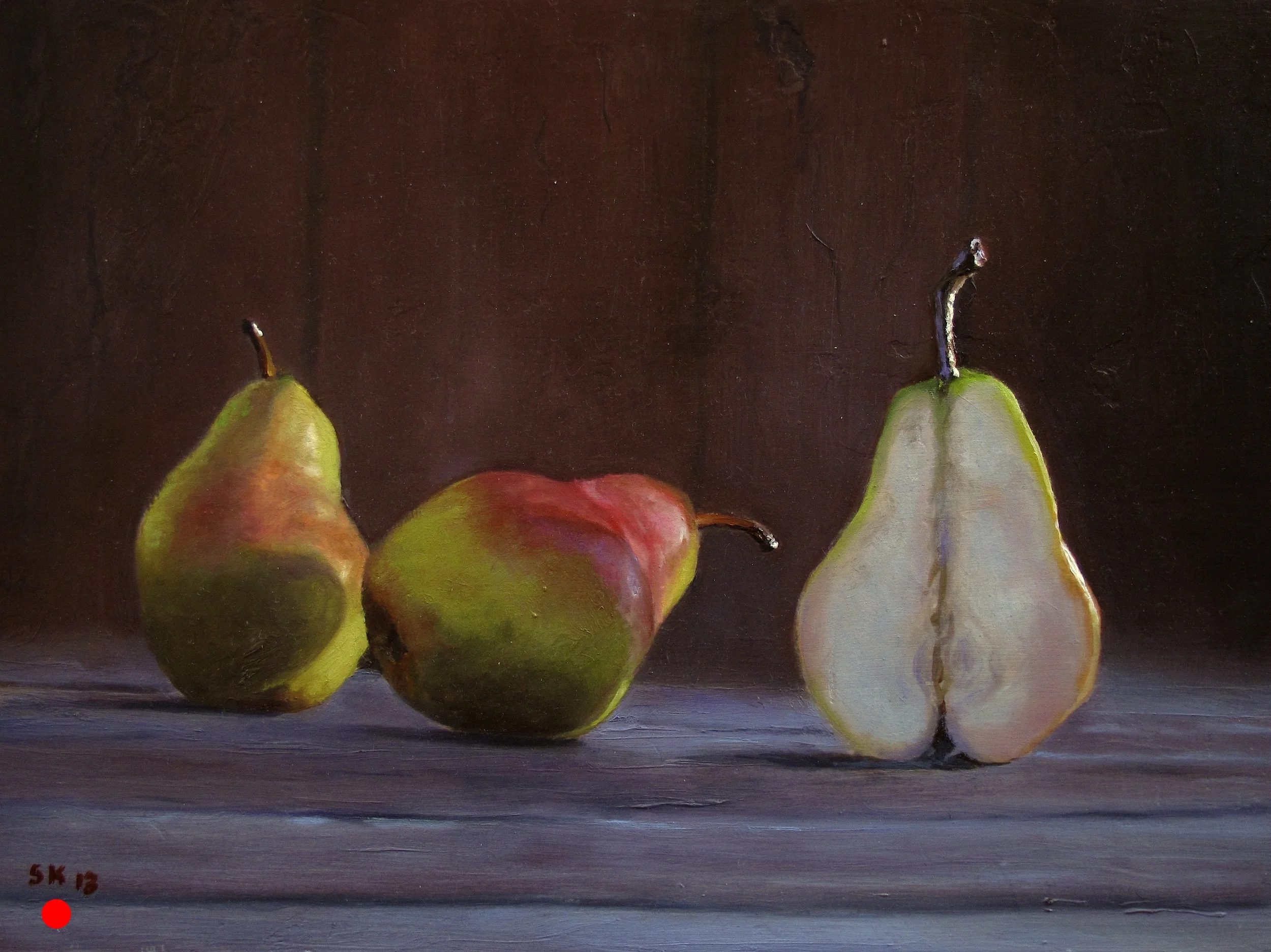 Three Pears in the Afternoon