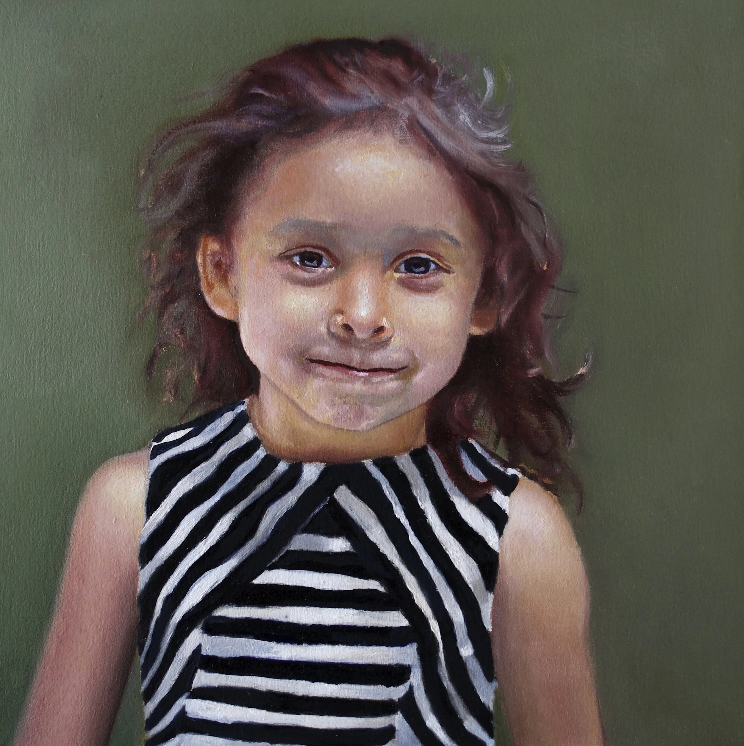  Chloe  12x12 oil 