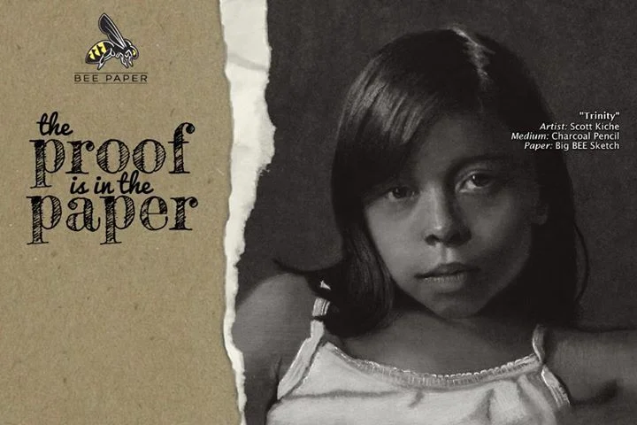 Bee PaperCompany using Scott's Trinity drawing for their ad campaing on Facebook in 2014-2015