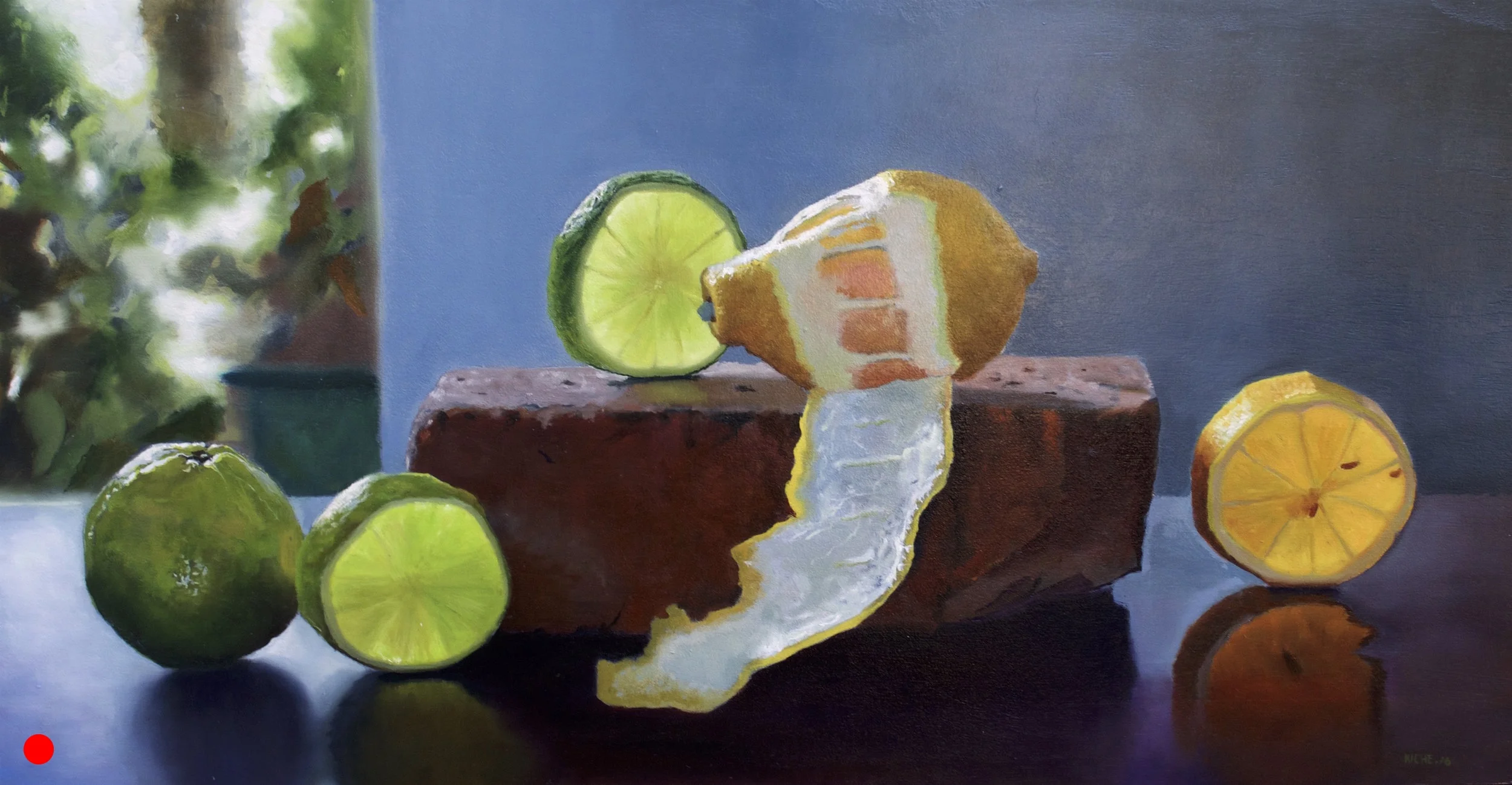Citrus by window light