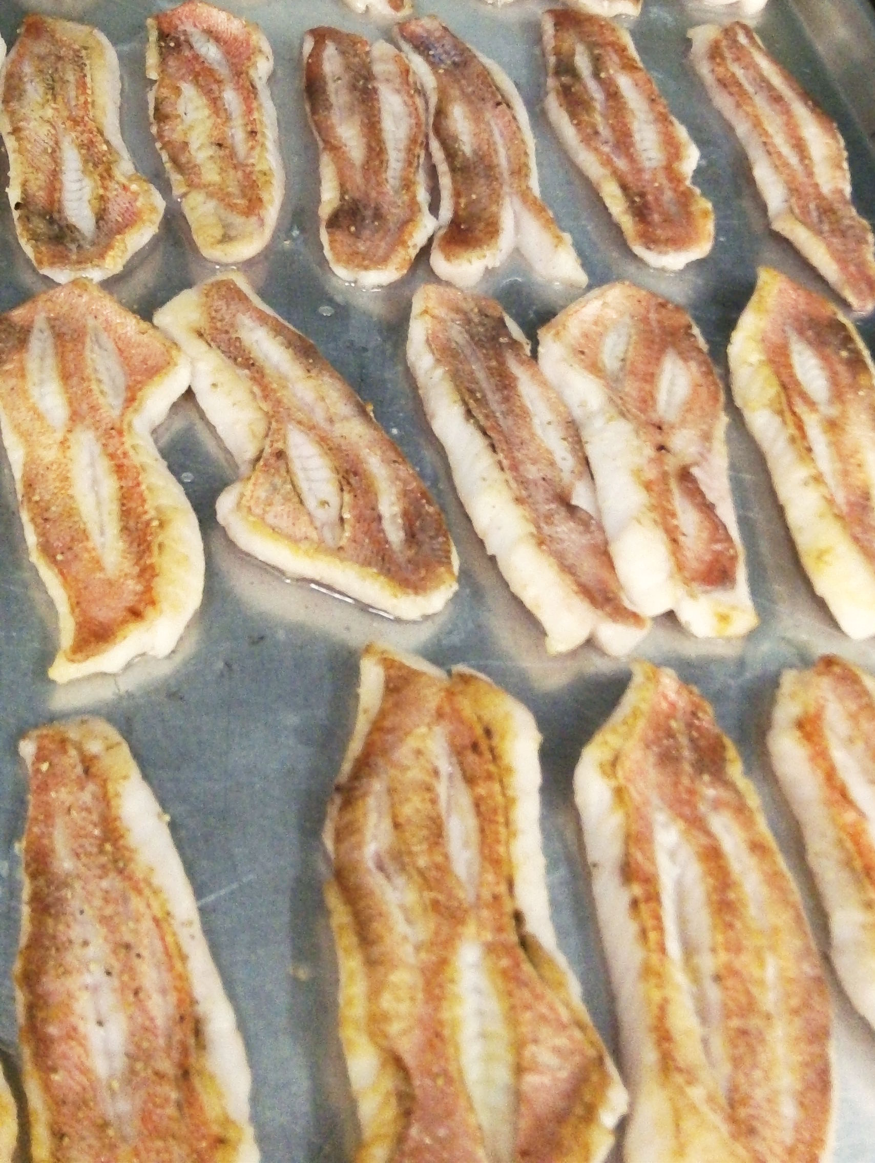 Arcadian redfish fillets just out of the oven