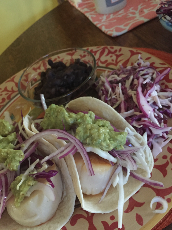 Scallop Tacos!