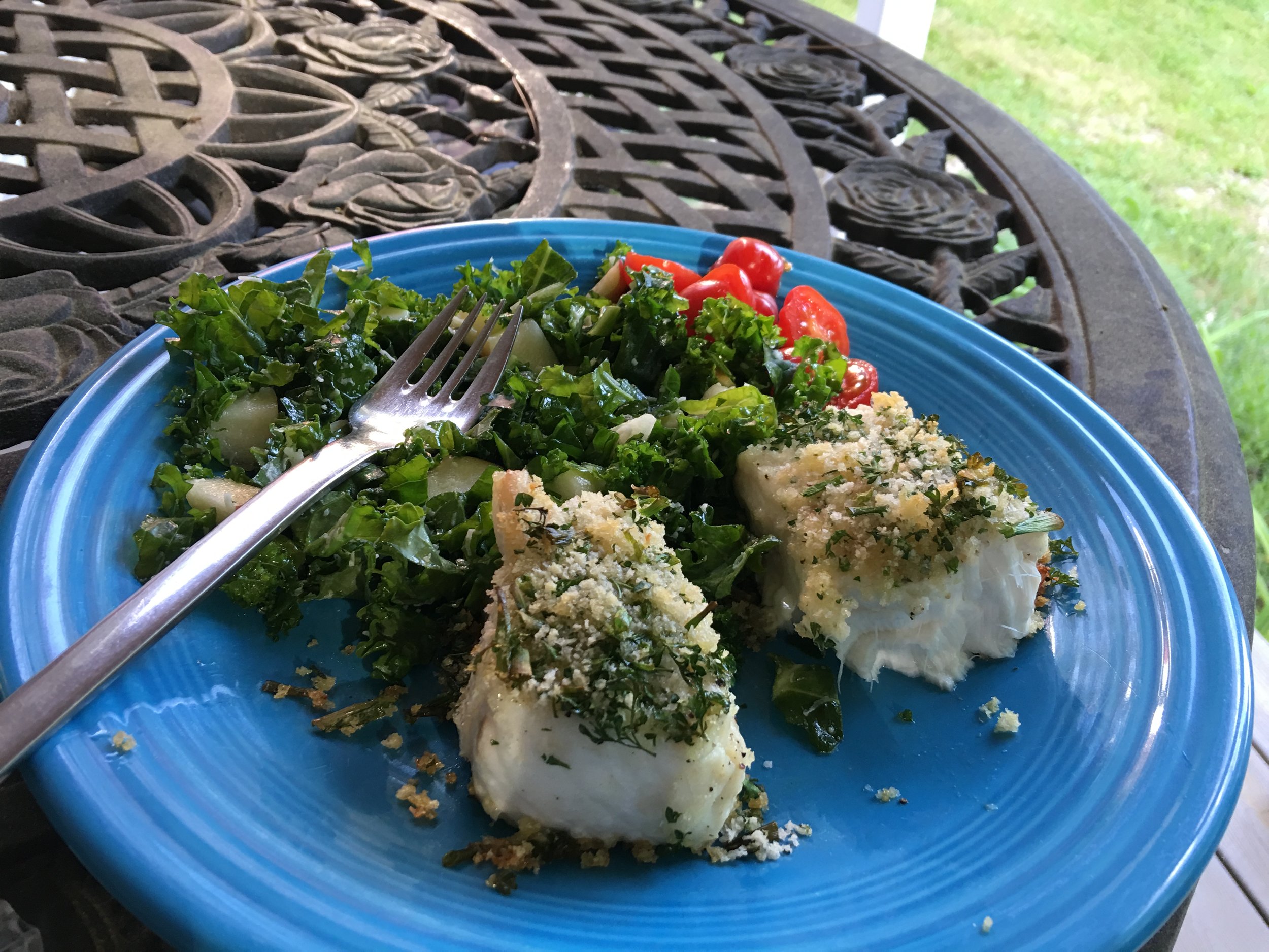 couldn't wait to take a bite before taking the photo!