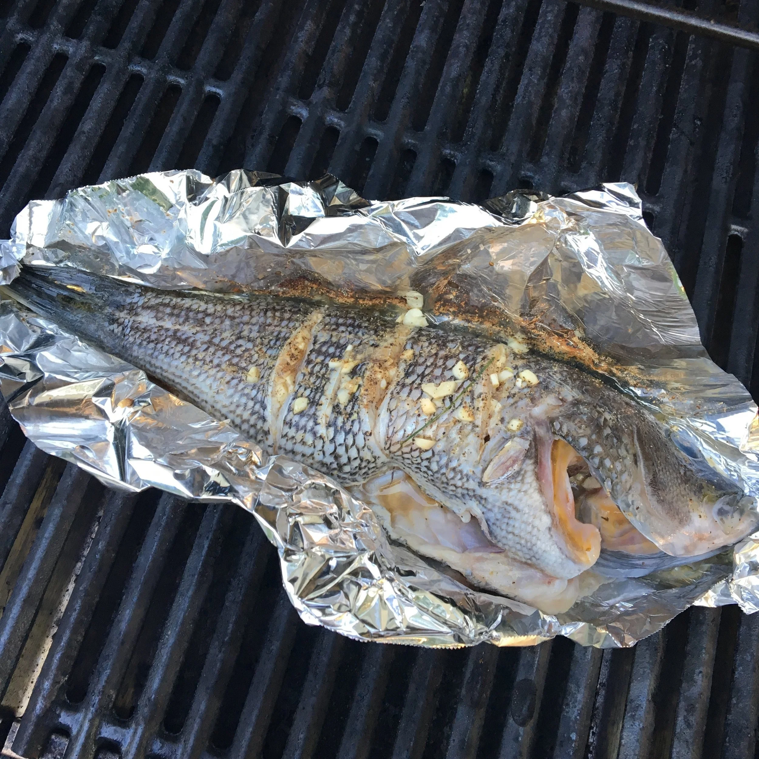 Black Sea Bass on the Grill