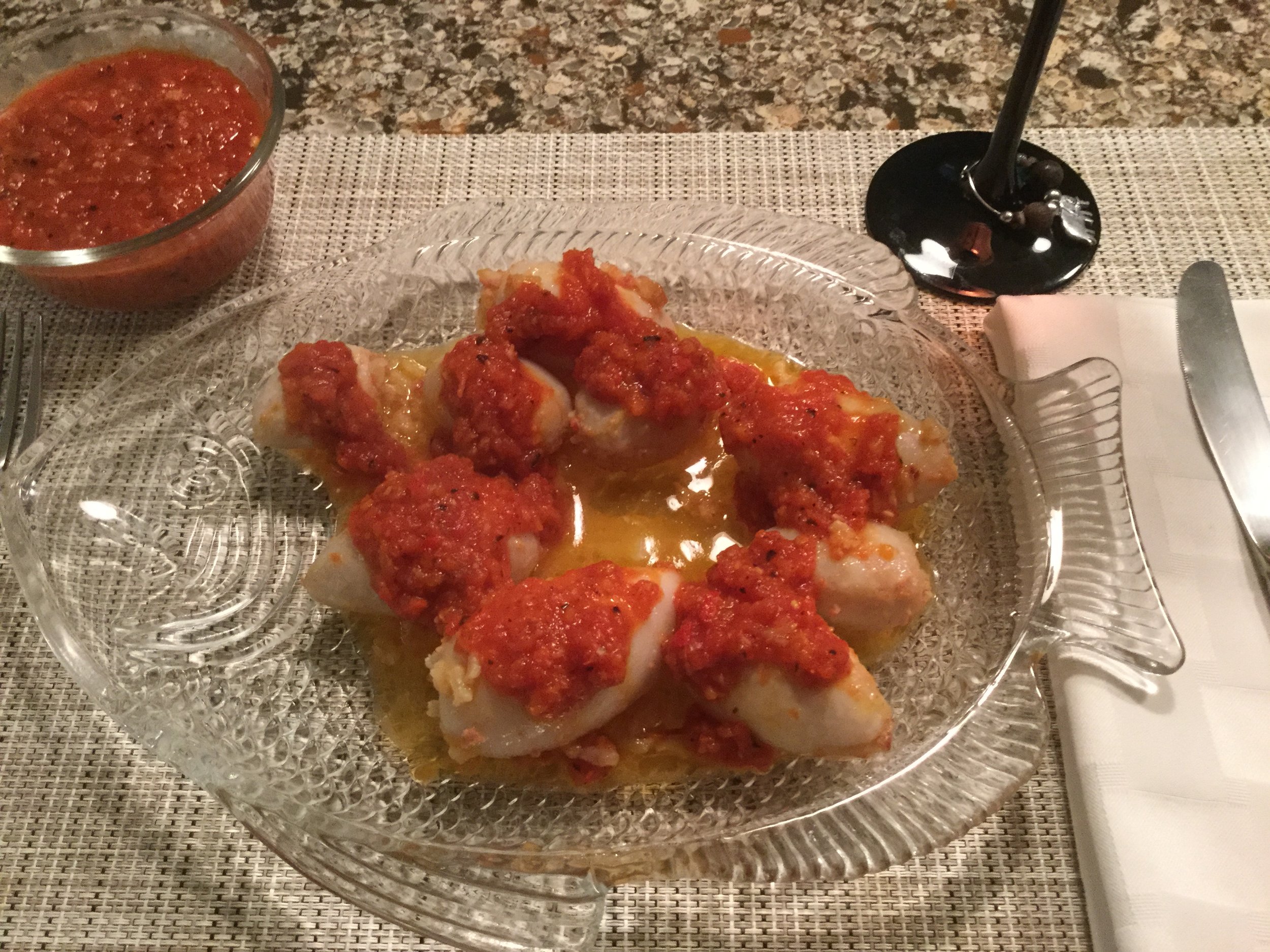 Chorizo and Rice Stuffed Squid