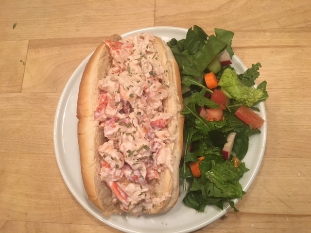 A slight variation on the lobster roll