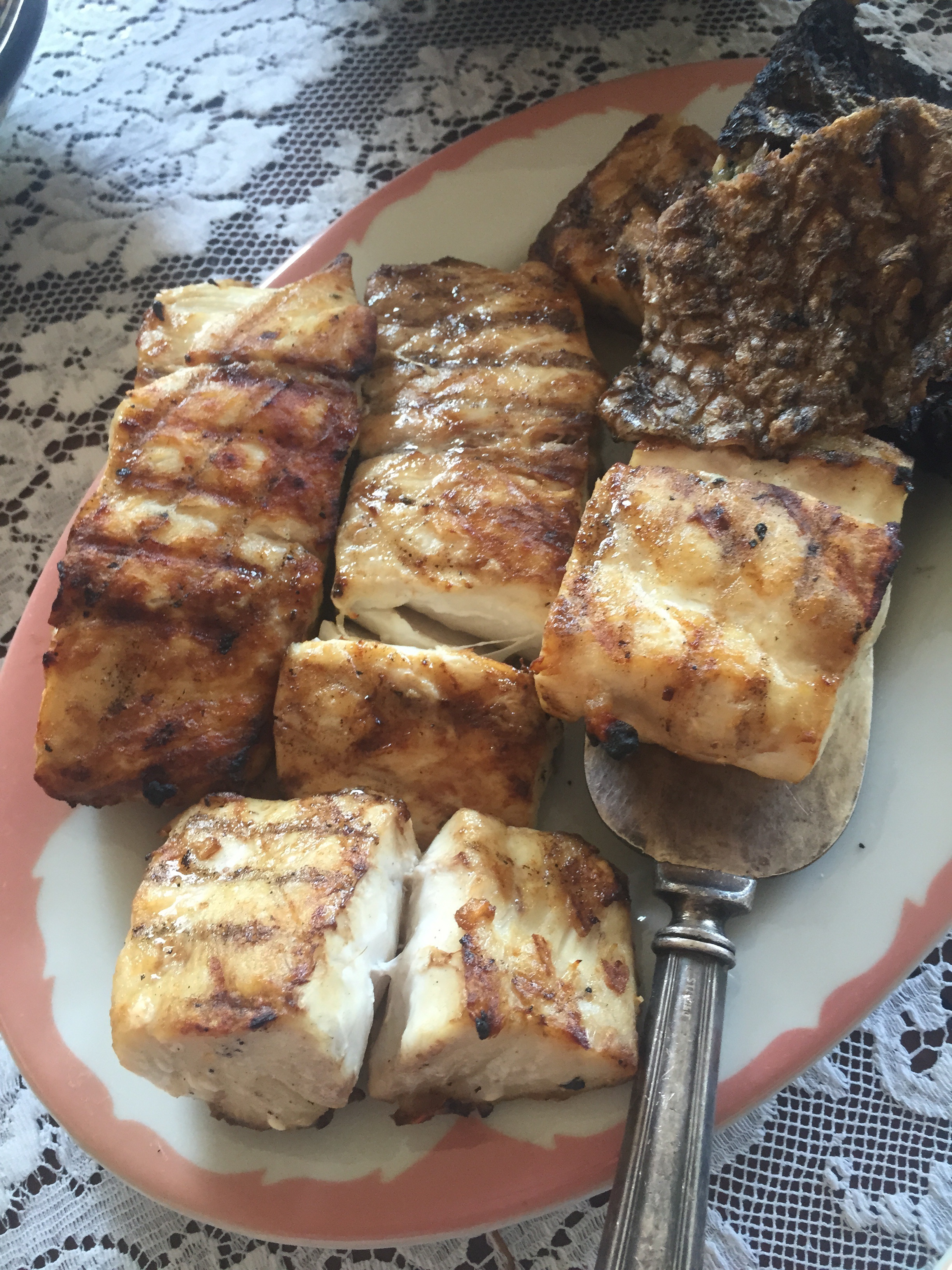 Grilled Striped Bass