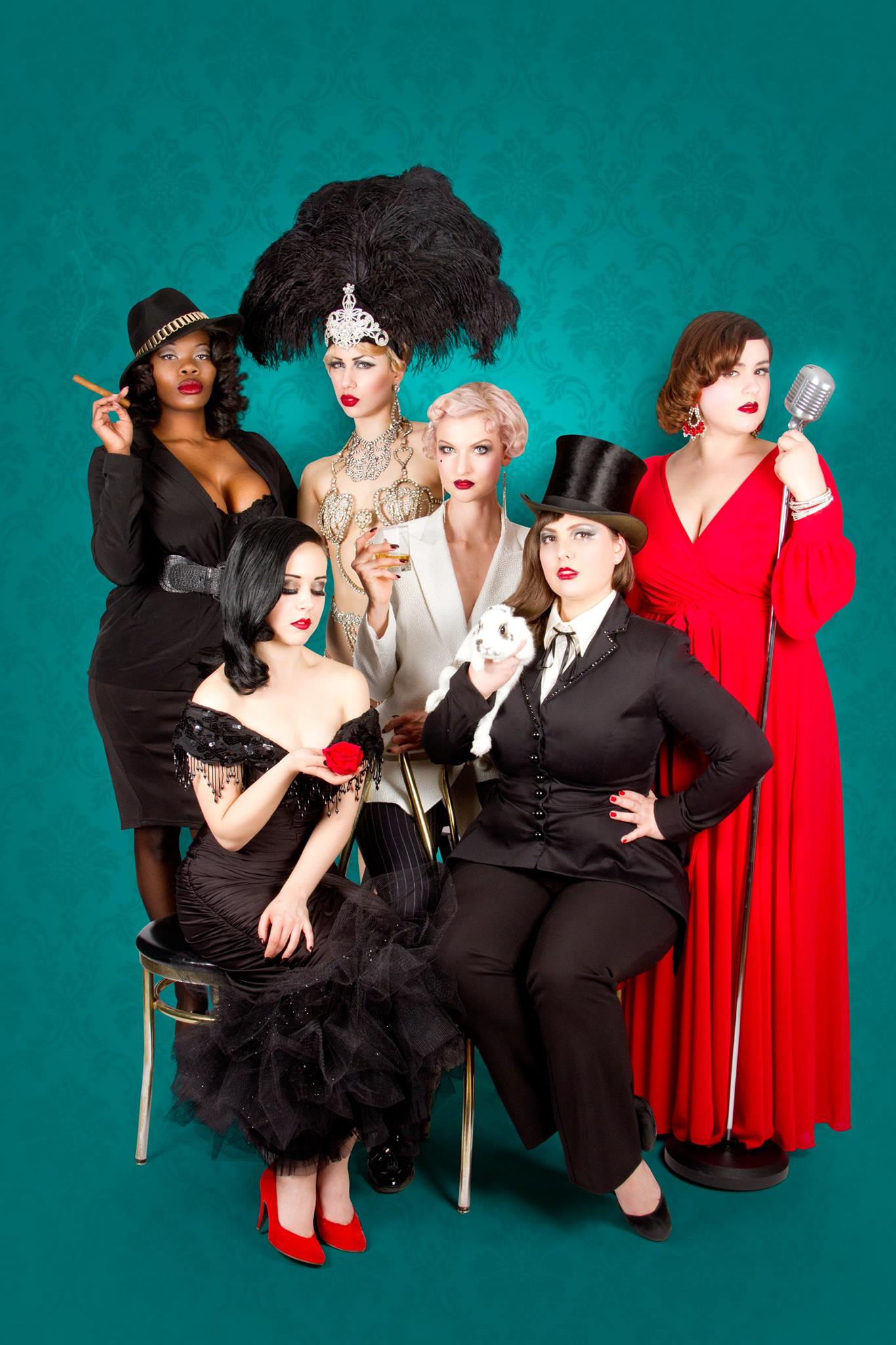 Cabaret Capone 2015, Burlesque Gangsters, Photo by Frank Lam