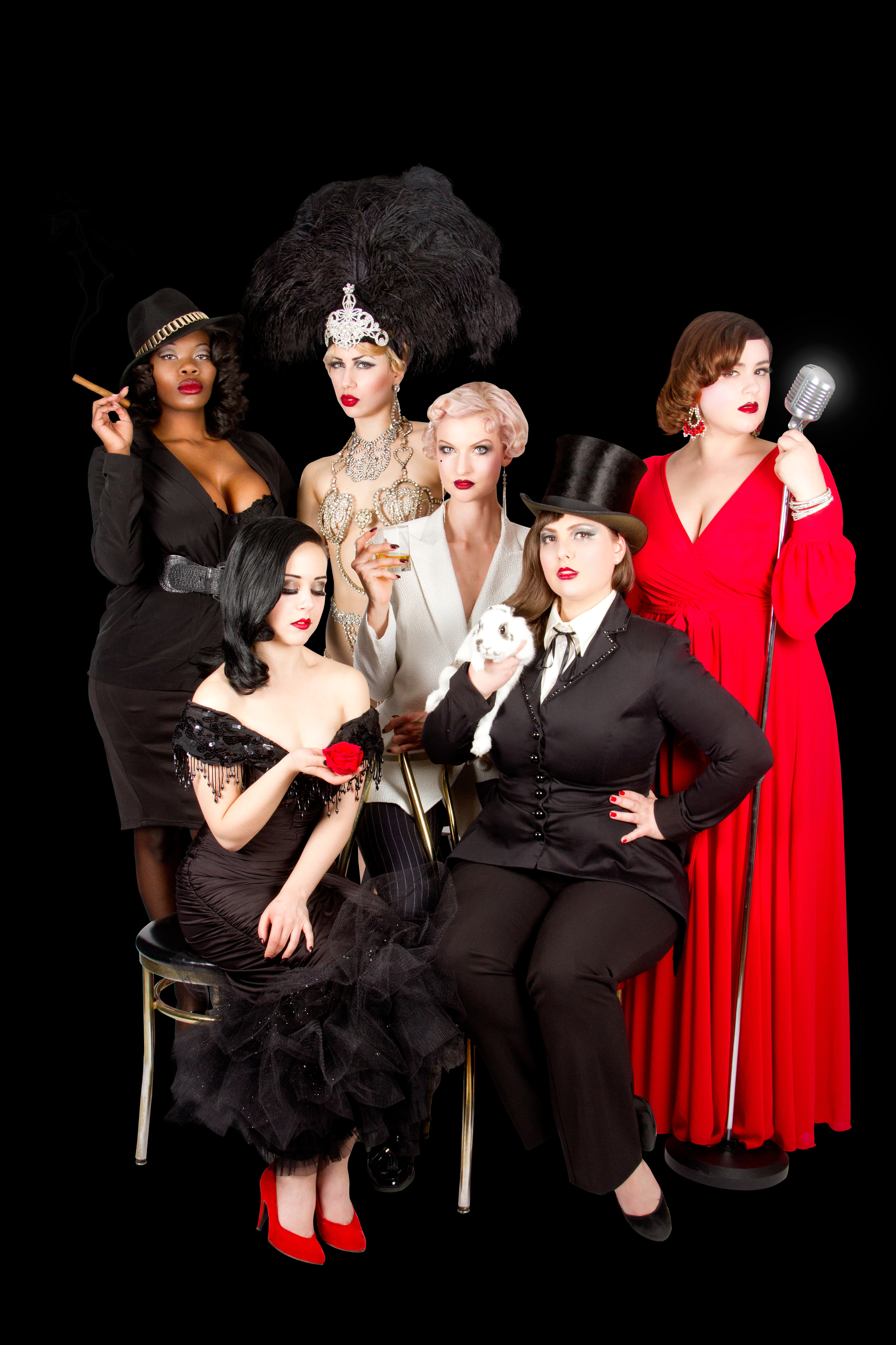 La troupe Cabaret Capone, Photo par Frank Lam