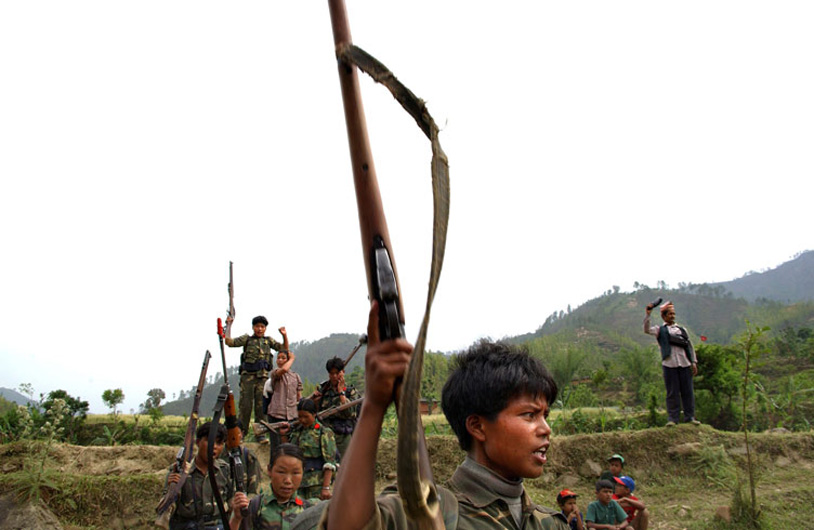 Maoist insurgents, many of them children