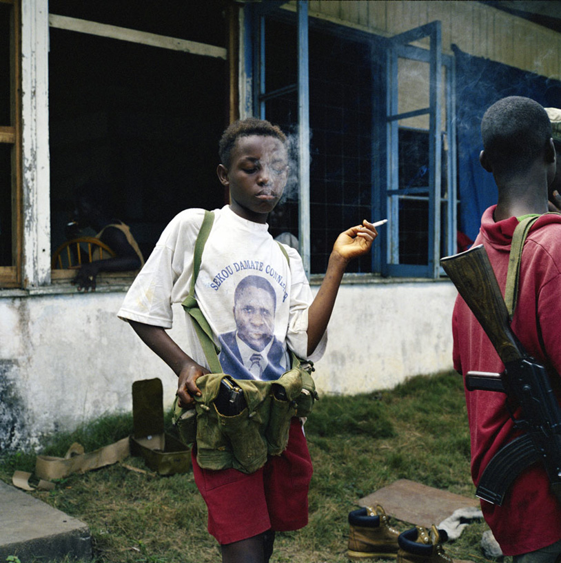 A young armed fighter