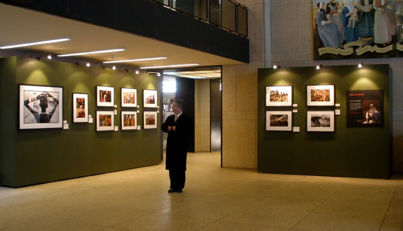 Dafur: Photojournalists Respond, on display at the Boston Library.