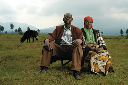 Enoch Rwanburindi with his wife. Photo: Riccardo Gangale.
