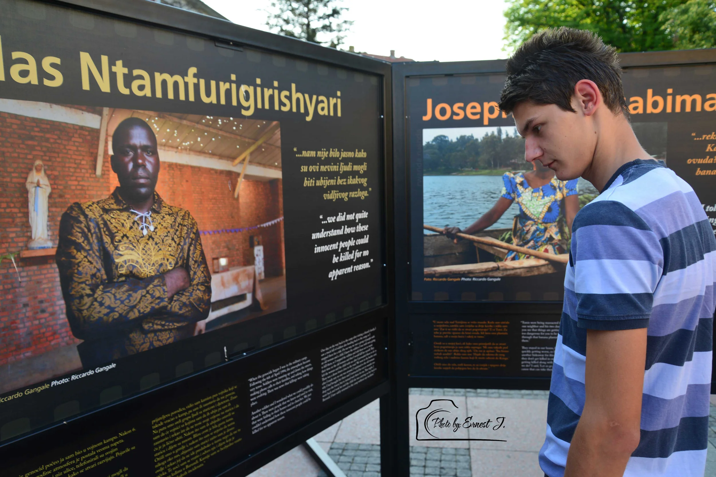 Opening of The Rescuers exhibition in Mostar, 2013. Photo: Ernest J.