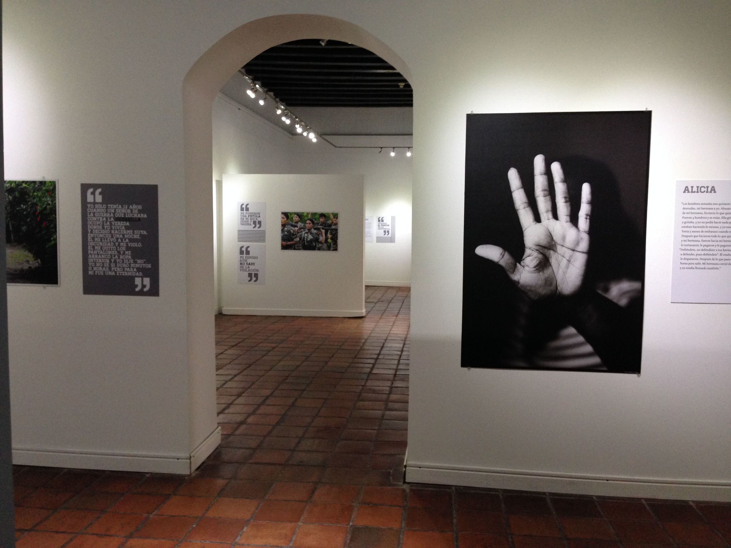 "The Legacy of Rape" on display in Santa Marta, Colombia.