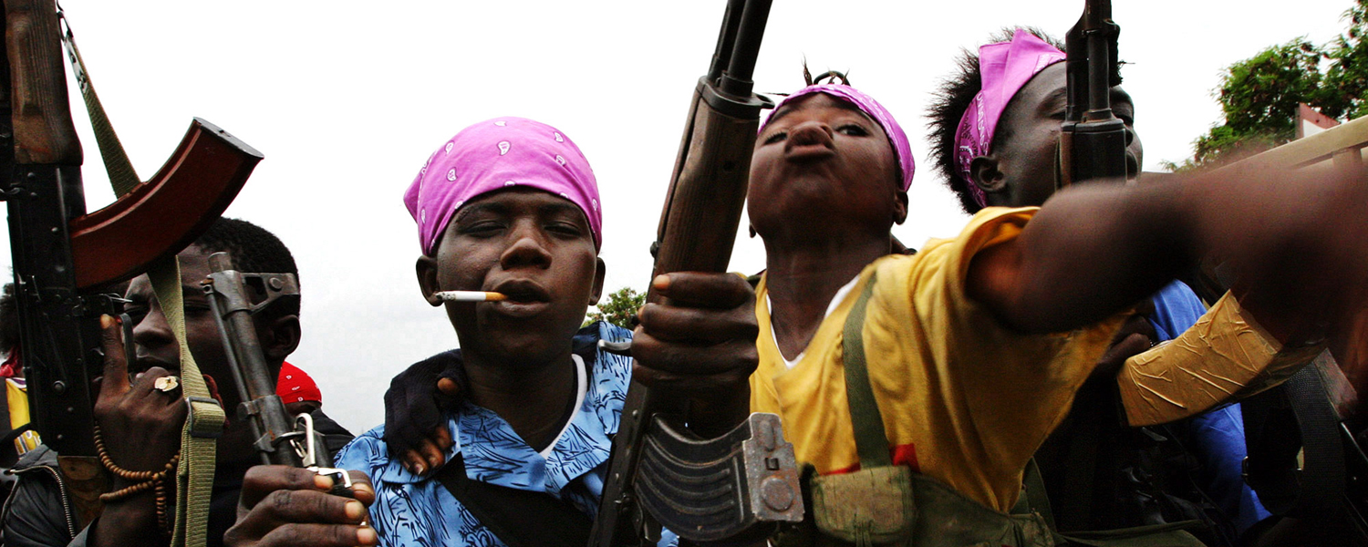 Photo from the "Child Soldiers" exhibit