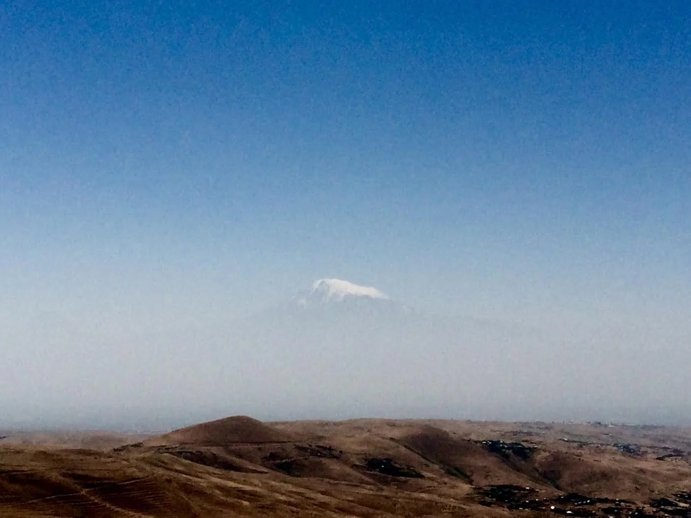A rare peek at the summit of Mt Ararat. Courtesy of Willhemina Wahlin
