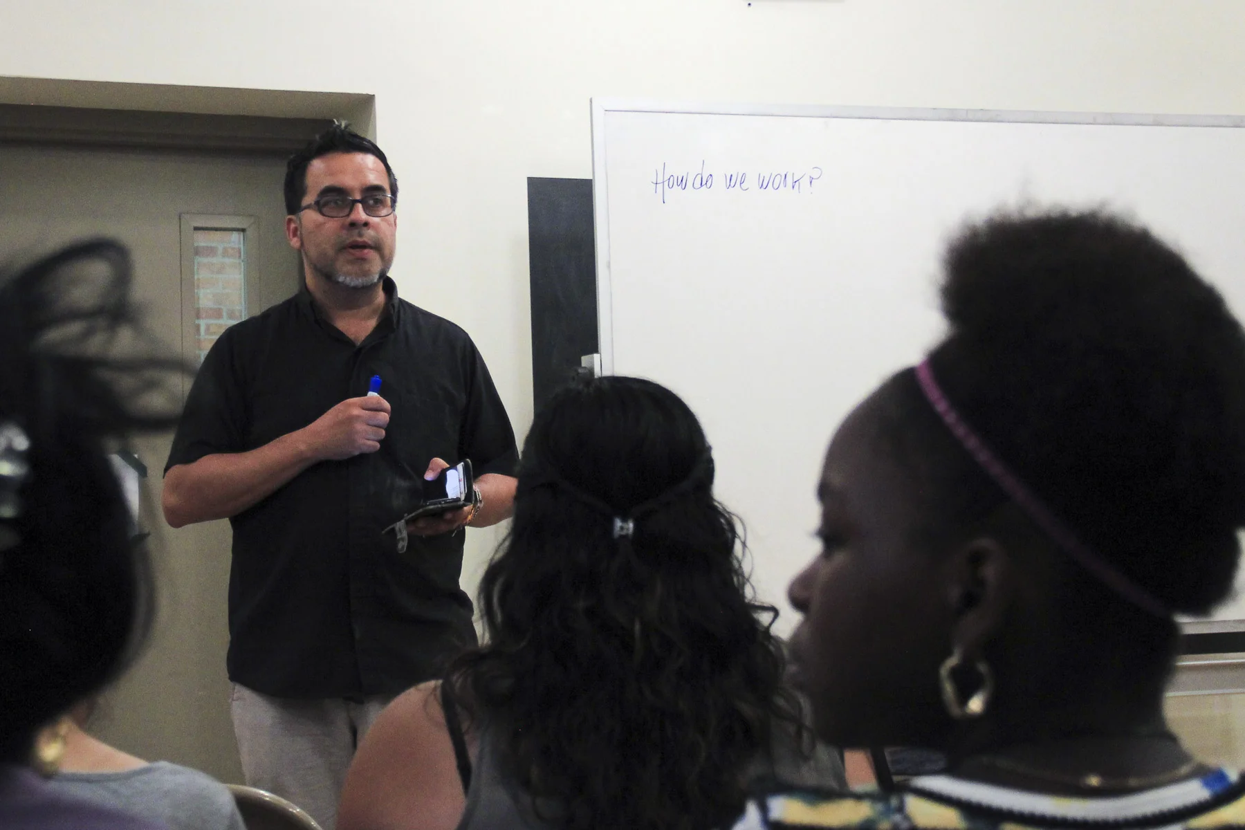Each new member that comes to the church for legal counseling is given an orientation meeting with Juan Carlos Ruiz in which he explains, “We are each others’ teachers. Your stories teach me then I advocate to help you.” Judson Memorial Church in Washington Square Park, New York – August 17, 2017