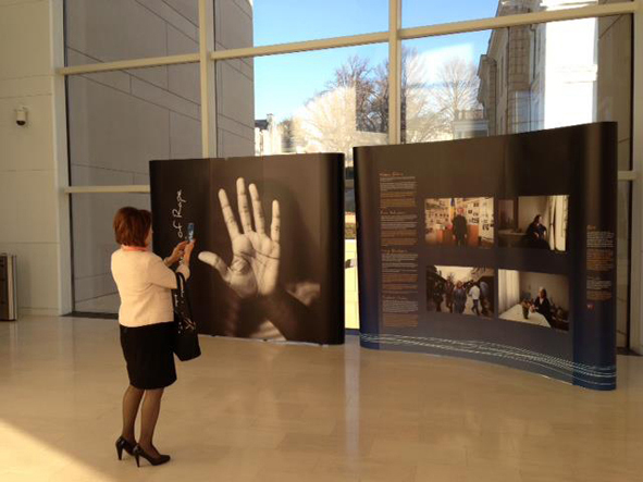 The Legacy of Rape exhibition, on display at the United States Institute of Peace