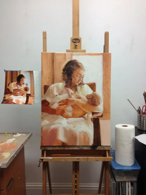 Slowly building layers and details
