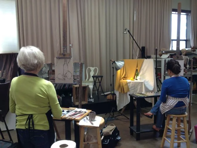 Ruth and Jean painting