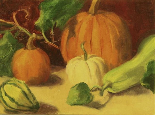Colorful Harvest - Oil - 9x12 - $375