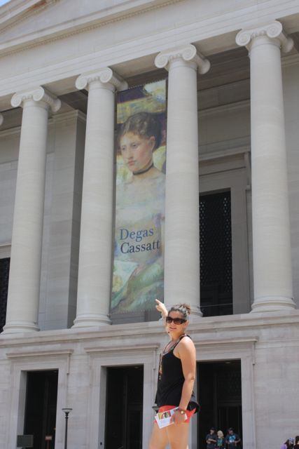 My favorite museum was the National Gallery of Art followed closely by the Holocaust Memorial Museum. I think National Gallery won out because they not only had an inspiring show of Cassatt and Degas, but many Sargent's as well! 