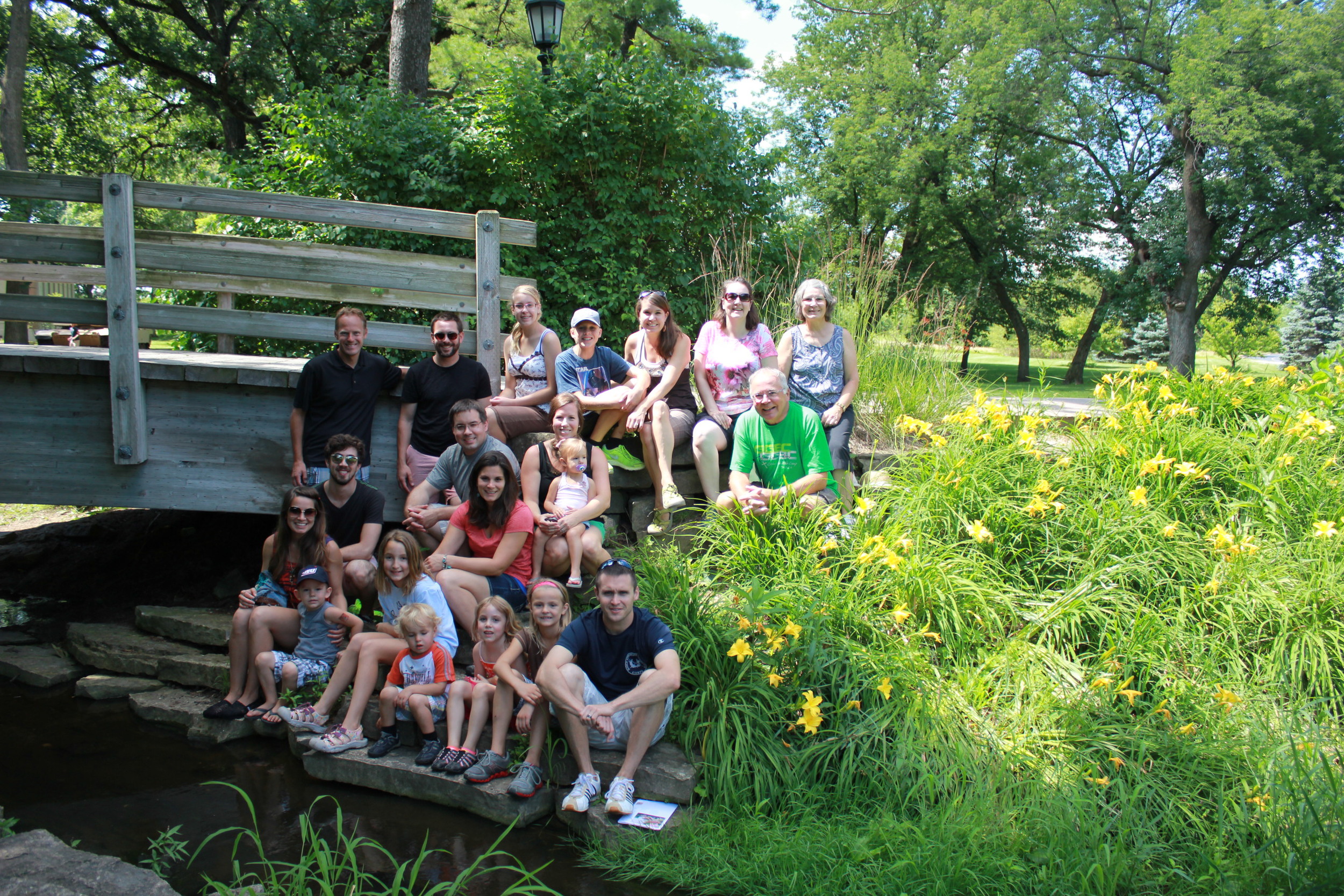 I'm from a family of 8 that has definitely been growing! We are only missing my brother Ben and family here. 