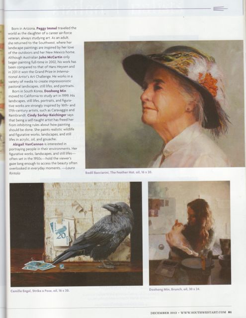 Southwest Art Meet The Finalist Dec. 2013