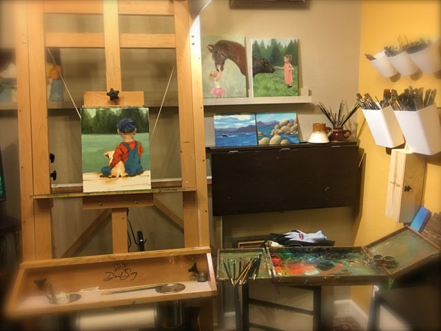 Boy's Best Friend - Work in Progress - Oil on Canvas #2hrchallenge #sacto2hrchallenge