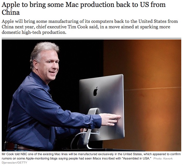 Here's how I imagine the talk at The Telegraph going:
"Hey chief! I've got a write-up on the Tim Cook interviews."
"Great! Have you got a picture of him to go along with it?"
"Um... yes?"