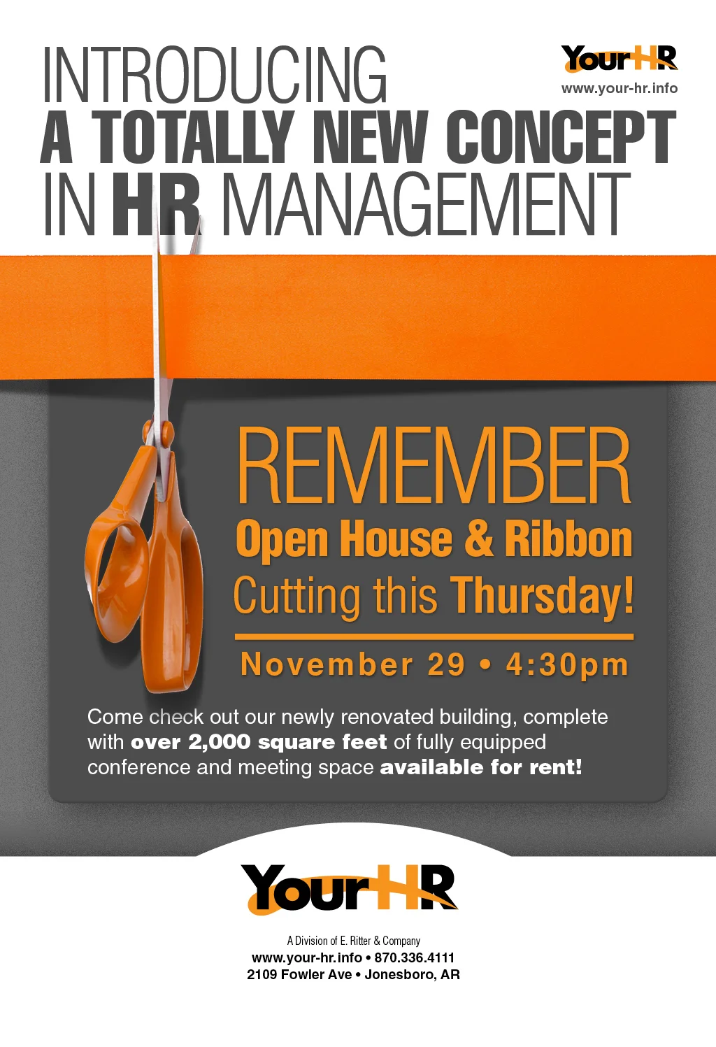 Your HR Open House Email Blast
