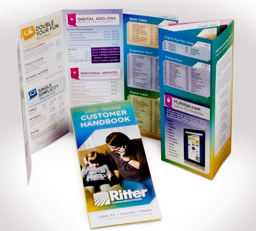 Ritter 4-Panel Roll Fold Brochure