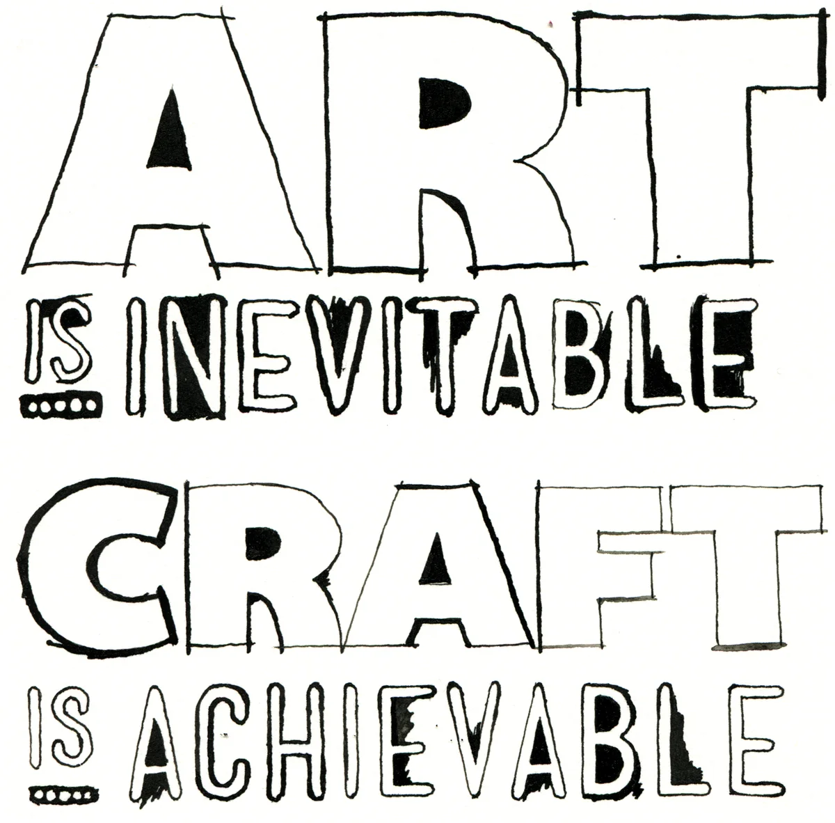 Lettering based on the fonts Bemio by JOE PRINCE & Mensch by Morgan Knutson. @ Lost Type Co-op