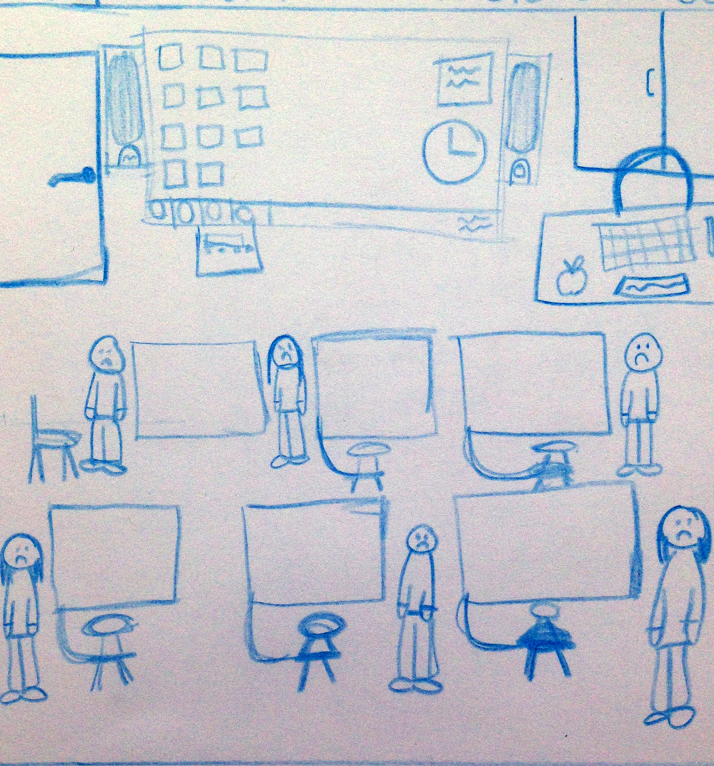 Classroom нарисованный
