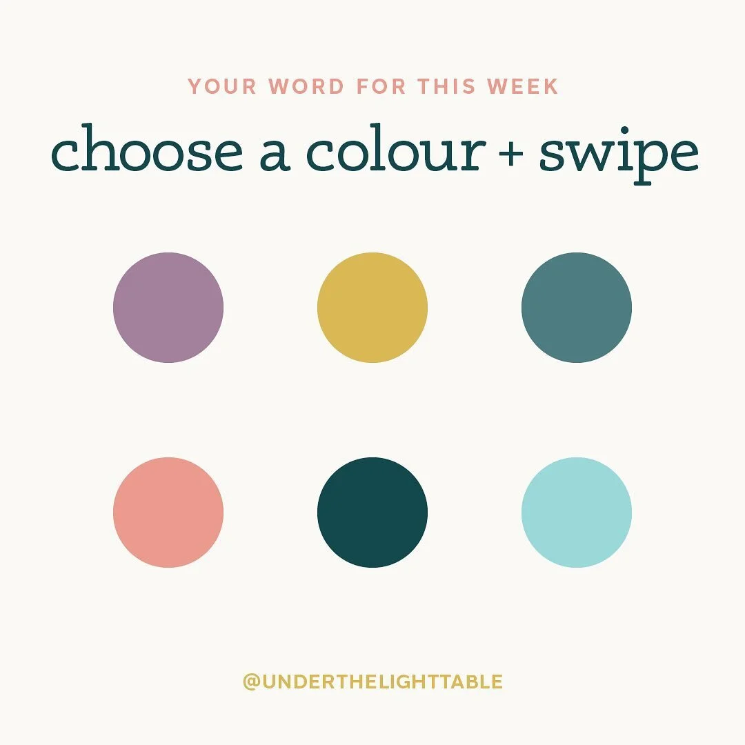 Happy Monday! 🤍 Choose a colour and swipe to reveal your word for the week&hellip;